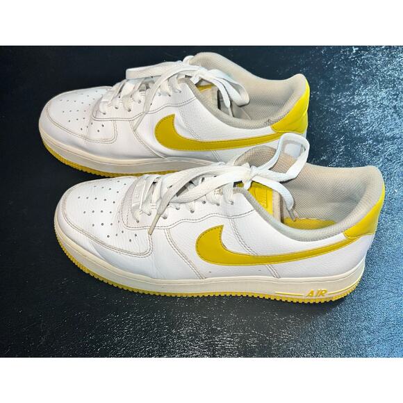 Nike Air Force White and Saturn - size 10 - Picture 2 of 10